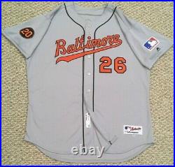 TBTC 1969 size 54 #26 BROCAIL BALTIMORE ORIOLES GAME USED JERSEY MLB HOLOGRAM