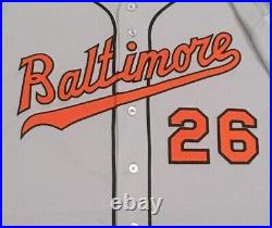 TBTC 1969 size 54 #26 BROCAIL BALTIMORE ORIOLES GAME USED JERSEY MLB HOLOGRAM