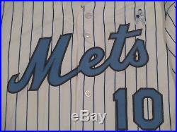 TERRY COLLINS sz 44 #10 2017 New York Mets FATHERS Day GAME USED jersey MLB HOLO