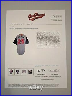 TROY GLAUS GAME USED WORN Rawlings ANAHEIM ANGELS Los Angeles 2001 Jersey COA