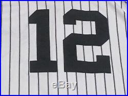 TYLER WADE #12 sz 44 2018 Yankees Game used Jersey HOME POST SEASON STEINER MLB