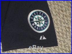 Taijuan Walker size 50 2015 Seattle Mariners game used jersey Road Navy MLB HOLO