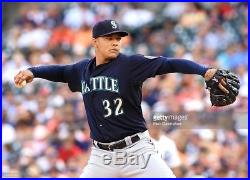 Taijuan Walker size 50 2015 Seattle Mariners game used jersey Road Navy MLB HOLO