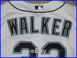 Taijuan Walker size 50 #32 game used 2015 Mariners Jersey Home White MLB