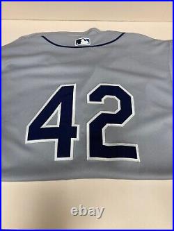 Tampa Bay Rays #42 GAME USED JERSEY 2020 Jackie Robinson Day Chad Mottola