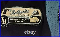 Tampa Bay Rays Authentic Team issued Majestic Jersey #50 MLB authentication