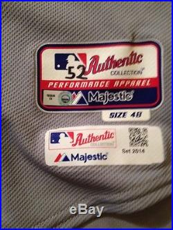 Tampa Bay Rays Jackie Robinson Day Baseball Jersey Sz 48 (GAME WORN -2014)