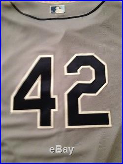 Tampa Bay Rays Jackie Robinson Day Baseball Jersey Sz 48 (GAME WORN -2014)