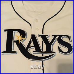 Tampa Bay Rays Scott Cursi #77 Game Issued White Jersey Size 48