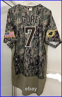 Team Issued MacKenzie Gore #7 San Diego Padres Jersey Green Camouflage Nationals