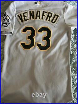 Team Issued Oakland Athletics Michael Venafro Jersey (Size 44)