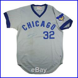 Ted Dettore 1974 Signed Vintage Chicago Cubs Game Used Worn Road Jersey