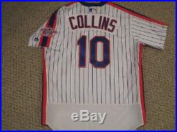 Terry Collins sz 44 1986 Mets TBTC GAME USED 2016 JERSEY New York Mets MLB holo