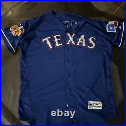 Texas Rangers Game Used Jersey sz 50