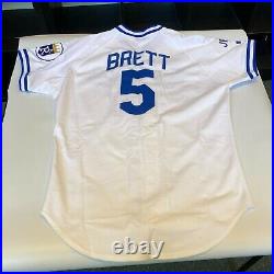 The Finest 1992 George Brett Game Used Kansas City Royals Jersey MEARS A10 & JSA