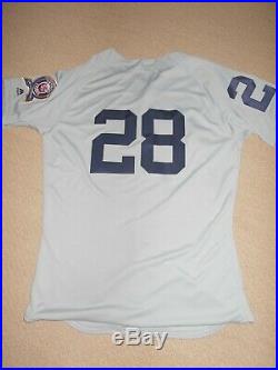 Tigers 2018 Game-Used 50th Anniversary 50th Road Jersey INF-OF #28 Niko Goodrum