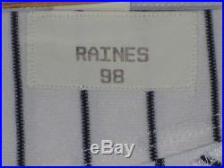Tim Raines #31 size 46 1998 Yankees Game used jersey issued HOME STEINER HOLO