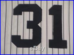 Tim Raines #31 size 46 1998 Yankees Game used jersey issued HOME STEINER HOLO
