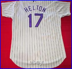 Todd Helton Game Issue Russell Athletic Colorado Rockies Home Jersey Size 50