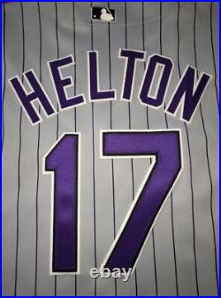 Todd Helton Game Issue Russell Athletic Colorado Rockies Home Jersey Size 50