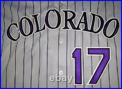 Todd Helton Game Issue Russell Athletic Colorado Rockies Home Jersey Size 50