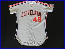 Tom Candiotti 1991 Cleveland Indians game used jersey