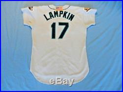 Tom Lampkin 2001 Seattle Mariners game used jersey size 48+2-1