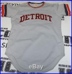 Tom Makowski Game Used Worn 1975 Detroit Tigers Road Jersey #37 Wilson size 42