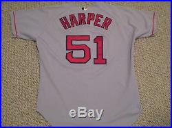 Tommy Harper size 46 #51 2000 Boston Red Sox Game Used jersey road gray knit