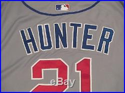 Tommy Hunter 2015 Cubs Game Jersey Issued Alt Road Gray Size 52 #21 MLB holo