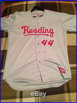 Tommy Joseph Game Used Reading Phillies Jersey from the day he was traded