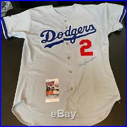 Tommy Lasorda Signed 1998 Game Used Los Angeles Dodgers Jersey JSA & Miedema COA