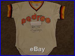 Tony Gwynn Game Used Worn Jersey San Diego Padres Rookie Era Signed Autographed