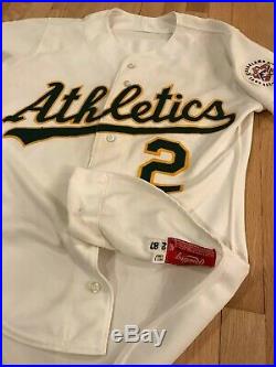 Tony Phillips Oakland Athletics A's Home Game Used Jersey 1987 All Star Patch