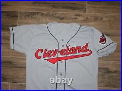 Trenidad Hubbard Cleveland Indians Game MLB Baseball Jersey Russell Athletic 46