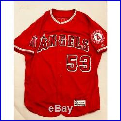 Trevor Cahill Angels Game Used Jersey. Mexico Series 5/4/19