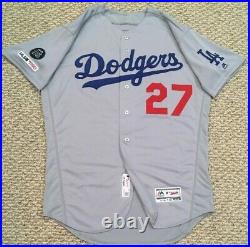 VERDUGO size 46 #27 2019 LOS ANGELES DODGERS game jersey issued NEWK 150 MLB