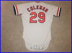 VINCE COLEMAN road GAME WORN ST. LOUIS CARDINALS JERSEY used vtg 1985 rookie