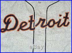VINTAGE 1960s DETROIT TIGERS GAME FLANNEL JERSEY ROCKY COLAVITO KUENN USED