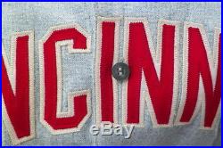 Vintage 1970 Game Used Cincinnati Reds Scout Flannel Baseball Jersey & Pants