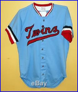 VINTAGE Authentic Minnesota TWINS Prototype Jersey 1972 Game Worn ExCond Unusual