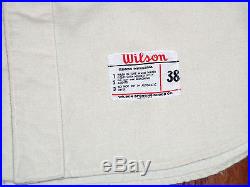 VINTAGE GAME USED 1960s WILSON CHICAGO WHITE SOX FLANNEL JERSEY 1970s WORN