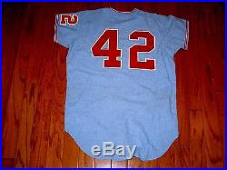 VINTAGE GAME USED 1971 CHICAGO WHITE SOX FLANNEL JERSEY BART JOHNSON 1970s WORN
