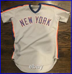VINTAGE NEW YORK METS GAME WORN 1989 Blaine Beatty Jersey RARE SYLE WITH LOA