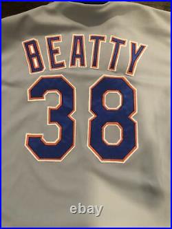VINTAGE NEW YORK METS GAME WORN 1989 Blaine Beatty Jersey RARE SYLE WITH LOA