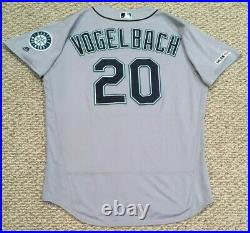 VOGELBACH size 50 #20 2019 Seattle Mariners game used jersey road gray 150 MLB