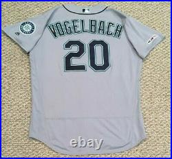 VOGELBACH size 50 #20 2019 Seattle Mariners game used jersey road gray 150 MLB