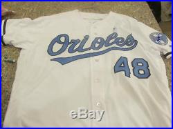 Vance Worley Baltimore Orioles Game Used 2016 Fathers Day Jersey RARE