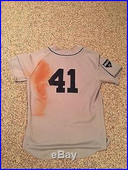 Victor Martinez Game Used/Worn TBTC Jersey Detroit Tigers Cleveland Indians
