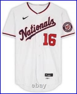 Victor Robles Nationals GU #16 White Jersey vs Braves on 7/17 and 9/27/2022